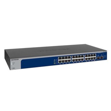 NETGEAR Smart Managed Plus XS724EM Commutateur intelligent 22 x 100-1000-2.5G-5G-10GBase-T + 2 x combo 10 gigabits SFP+…