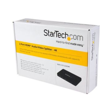 Répartiteur vidéo HDMI 4K à 2 ports - STARTECH - ST122HD4K - Résolution 3840x2160 - Son surround 7.1