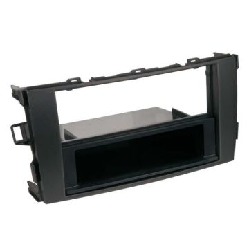 Adaptateur de façade 2-DIN avec vide poche Toyota Auris 2007 > noir