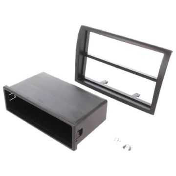 Facade autoradio FA205H compatible avec Citroen Jumper Fiat Ducato Peugeot Boxer 11-15 - Gris - 1DIN avec vide-poche