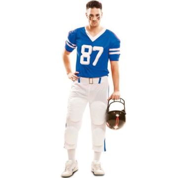 Déguisement de Footballeur Américain Bleu pour adulte pour le carnaval et les soirées à thème. Les déguisement de sportif ou sous