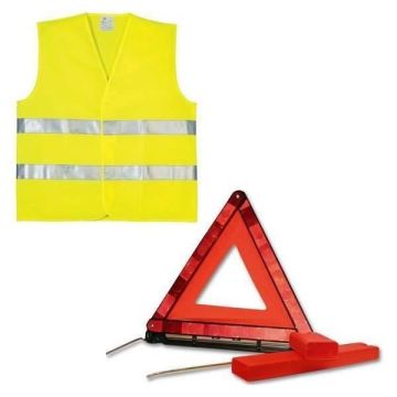 SHOT CASE - PLANET LINE Kit gilet PL7248 + triangle de signalisation