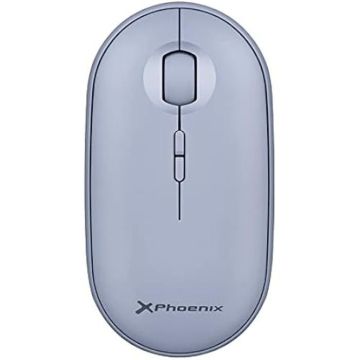 Souris sans fil Bluetooth ou 2,4 GHz Phoenix Rebble - Clic silencieux - Bleu