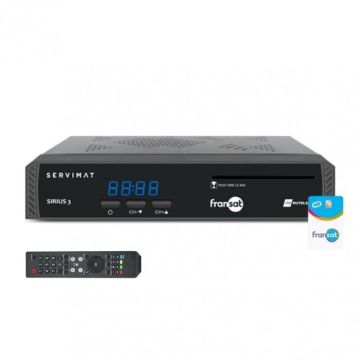 Décodeur TV satellite HD SERVIMAT SIRIUSIII avec carte Viaccess Fransat Eutelsat 5W