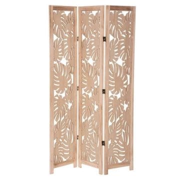 Paravent Déco en Bois "Palm" - Beige - ATMOSPHERA - Salon - Ethnique - Ailleurs