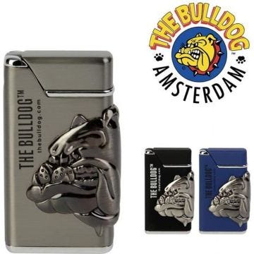 BRIQUET TEMPETE THE BULLDOG Hauteur : 6,2 cm / Longueur : 3,2 cm / Largeur : Noir