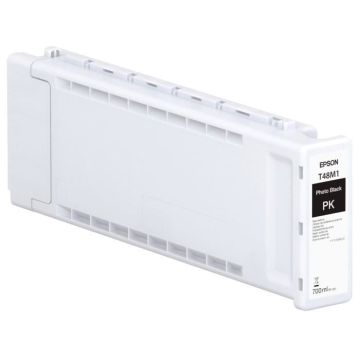 Cartouche d'encre traceur EPSON T48M1 pour imprimante SureColor SC-P6500D et SC-P8500D Noir Photo - 700ml