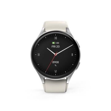 Montre intell. "8900", GPS, AMOLED 1,32", fonct. tél., Alexa, rd, argt