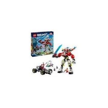 LEGO DREAMZzz 71497 Robot-tigre de Cooper et bolide de Zero - Jouet de construction 3-en-1