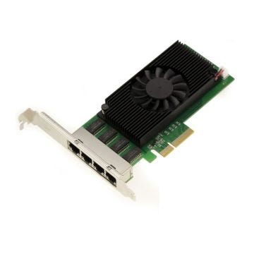 Carte PCIe 2.5 x4 LAN Gigabit ethernet 4 ports RJ45. Quad Chipset Intel I225 - NIC 10 100 1000 2500 1G 2.5G - High Low Profile