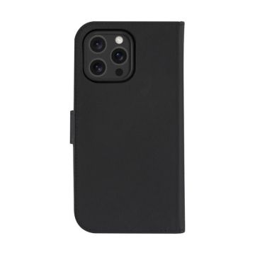 Étui pour Apple iPhone 16 Pro Max Compatible MagSafe Folio 2 en 1 Modèle Lynge DBRAMANTE1928 Noir
