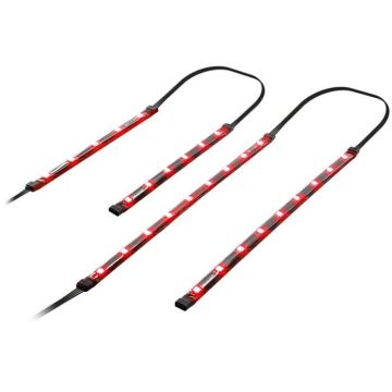 SPIRIT OF GAMER Kit de 4 barres à Leds - Fixation magnétique ultra aisée - Rouge