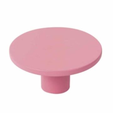 BOUTON ABS 60 MM TEINT. ROSE, LOT DE 24