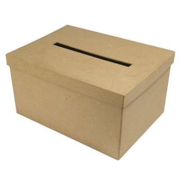 Boîte cartes-cadeau p.mâché,FSC Rec.100%, 30x21x15cm