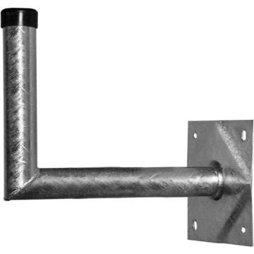 Support mural SAT acier A.S. SAT 24050 Distance au mur: 50 cm Adapté pour taille de parabole: Ø jusqu'à 100 cm argent