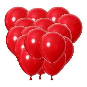 200PCS Ballons Anniversaire Latex pour Fête,Mariage Décorations Ballons Baudruche-Rouge 2692