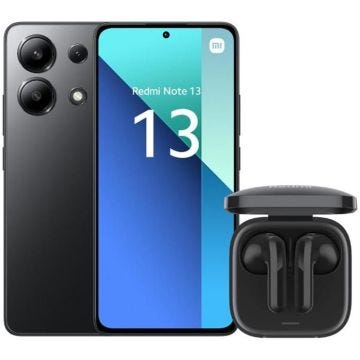 Pack Smartphone Xiaomi Redmi Note 13 6,67" 5G Double nano SIM 256 Go Noir + Redmi Buds 6 Active