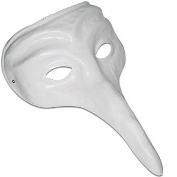 Masque Vénitien - DTM - 26 cm - Blanc - Adulte - Mixte