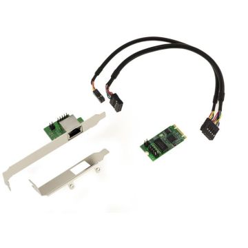 Carte M2 M.2 NGFF PCIe B M Key 2.5 Gigabit RJ45 LAN ethernet 10 100 1000 1G 2.5G avec Chipset Intel I225