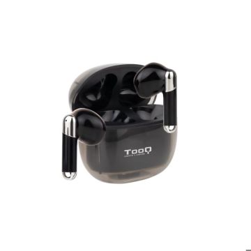 Écouteurs sans Fil TOOQ TQBWH-0054B - Onyx avec Micro Bluetooth et étui de Chargement - Noir