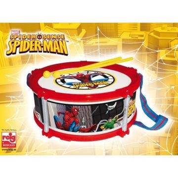 Imitation instrument musique - MARVEL - SPIDERMAN Tambour - Double peau - Baguettes, Cordon - Garçon