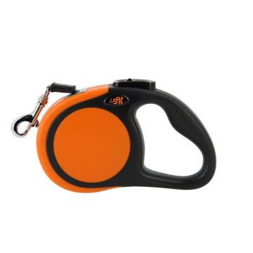 laisse rétractable SPA orange - laisse rétractable chien