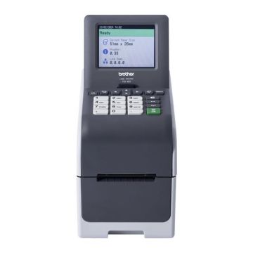- Brother - Brother TD-2350DSA203 - Imprimante d'étiquettes/de reçus - Noir et blanc - thermique direct - Rouleau (6,3 cm) - 203 d
