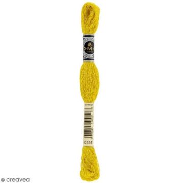 Fil à broder - DMC - Mouliné Etoile - Echevette 8 m - Coloris C444 - Coton et polyamide