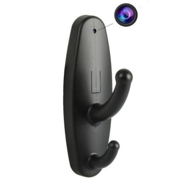 Porte Manteau Camera Espion Miniature Discrète Detecteur de Mouvement Micro Sd + SD 4Go - YONIS Noir Porte Manteau Camera Espion Miniature Discrète Detecteur de Mouvement Micro Sd + SD 4Go - YONIS Noir