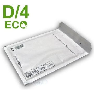 Enveloppes à bulles ECO D/4 - ENVELOPPEBULLE - 100 enveloppes - Blanc
