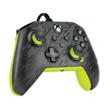 Manette de jeu - PDP - MAN FIL XBOX - Filaire - Electric Carbon - Vibration Oui