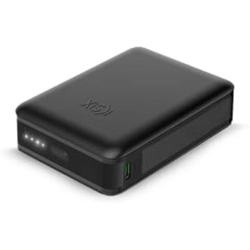 Powerbank Ksix Mini Lithium Polymère 10 000 mAh 10 W Câble USB-A vers USB-C Inclus Charge simultanée Noir (Nano, 10 000 mAh)