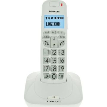 Logicom Confort 150 Solo Téléphone Sans Fil Sans Répondeur Blanc Senior