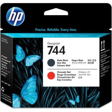 Tête d'impression HP 744 - Noir, rouge chromatique - Jet d'encre