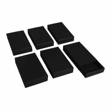 Boîtes d'allumettes - Rayher - Grandes - Noir - 11x6,5x2cm - Sachet de 6 pièces
