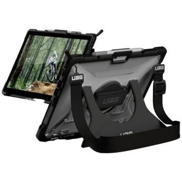 Urban Armor Gear Handstrap Case Coque arrière Microsoft Surface Pro 8 glace, transparent Housse pour tablette