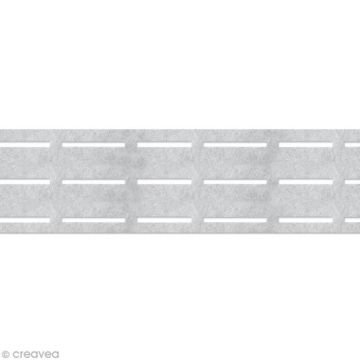 Vlieseline perfobande - Ceinture 7 cm - Blanc - Au mètre (sur mesure)