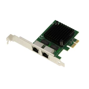 Carte PCIe 2.5 Dual Gigabit ethernet 10 100 1000 1G 2.5G avec 2 ports RJ45. Chipset Intel I225-V