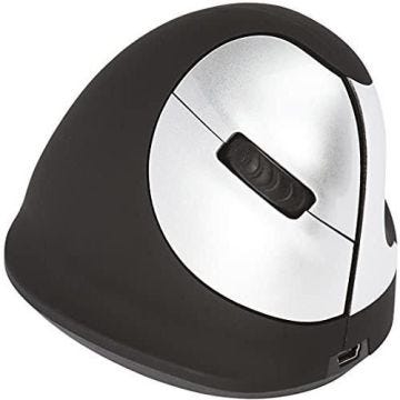 R-GO HE SOURIS, ERGONOMIQUE, VERTICALE, MOYEN (LONGUEUR DE MAIN 165-18