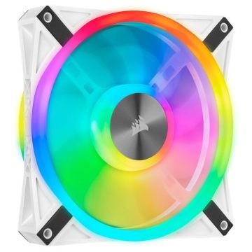 CORSAIR QL140 RGB Blanc, 140mm RGB LED Fan, Single Pack (CO-9050105-WW)