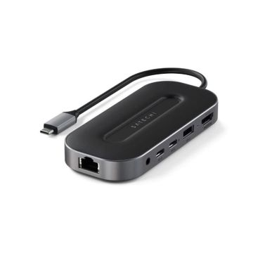 Hub USB-4 - Satechi - 6 En 1 - Ethernet 2.5G - 6 Ports - Compatible Multi-Périphériques
