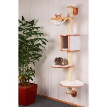 KERBL - Arbre à chats mural Dolomit 168 cm Blanc 81500