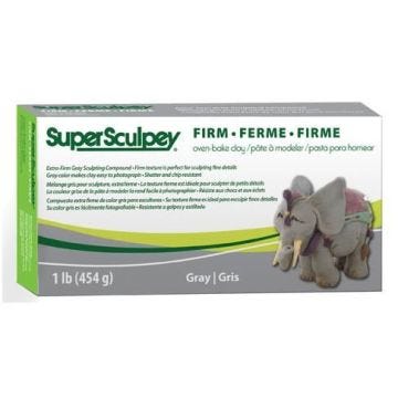Pâte Super Sculpey - Gris - ferme - Sculpey