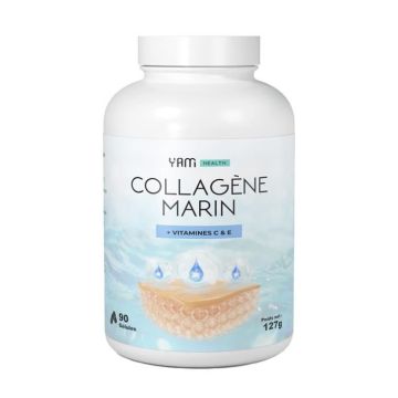 Collagène Yam Nutrition - Collagène Marin - 90 Gélules