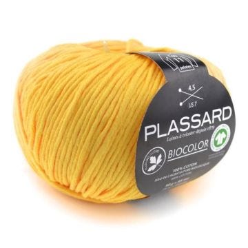 Fil à tricoter BioColor Soleil Col. 42 - PLASSARD - 100% coton bio