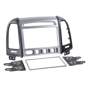Adaptateur de façade 2-DIN - ACV - Hyundai Santa Fe 2011-> - Gris