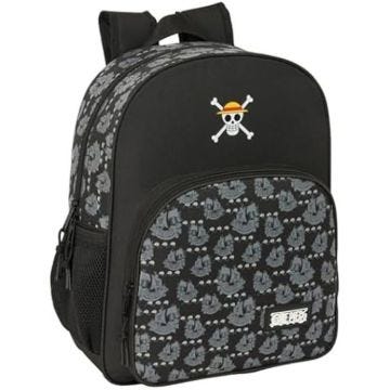 Sac à dos scolaire - SAFTA - One Piece Pirates - Adaptable au chariot - Confortable - Pour enfants