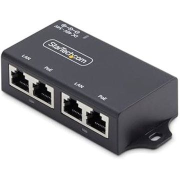 Injecteur PoE+ - StarTech.com - 2 Ports Gigabit - 30W - Montage Mural - Ethernet 1Gbps