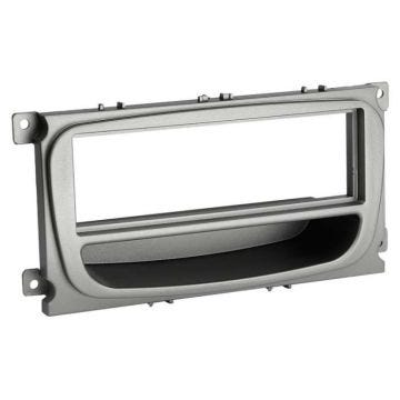 Adaptateur de façade 1-DIN avec vide poche - ACV - Ford - Gris