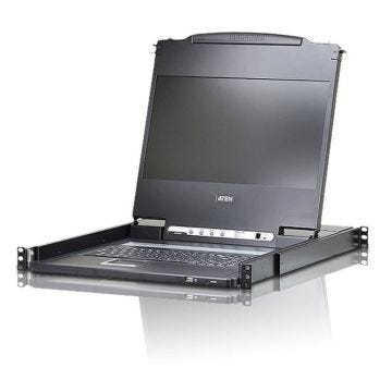 Aten CL6700MW - Console KVM LCD 17.3" (USB - HDMI-DVI-VGA) - Clavier AZERTY ( Catégorie : KVM )